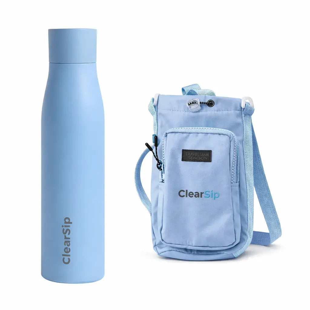 ClearSip | Slimme Waterfles met Schoudertasje