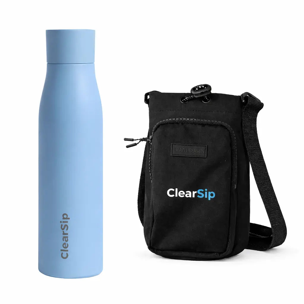 ClearSip | Slimme Waterfles met Schoudertasje